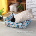 multi color rectangle luxury pet dog beds